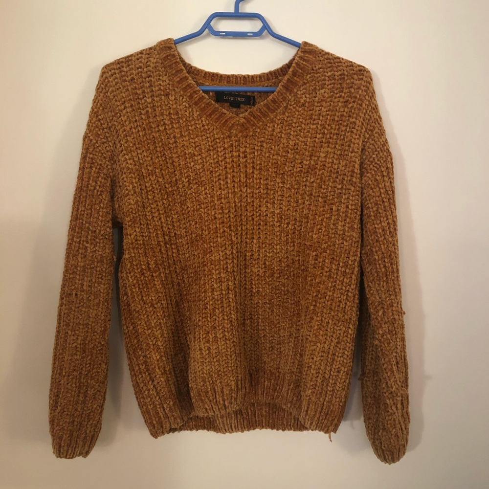 Amber/Yellow Chenille Sweater